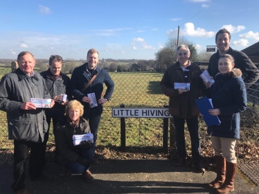 Nick Southworth and Team Out Canvassing In the Ridgeway Ward in Chesham