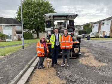 Road repairs in Waterside 