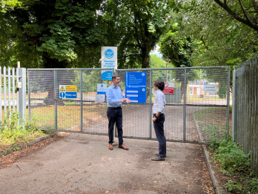 Gareth at Chesham Sewage Treatment Works